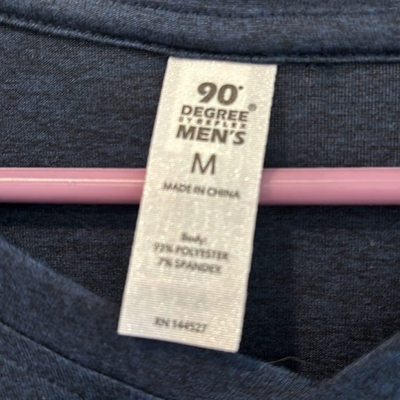 Men’s 90 degree by Reflex short sleeve V-neck dark navy blue Size Medium… - Picture 2 of 10